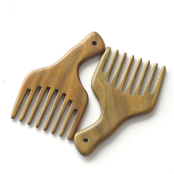 FQ marque nouvelle conception poche de bois de santal dent large massage peigne à cheveux
